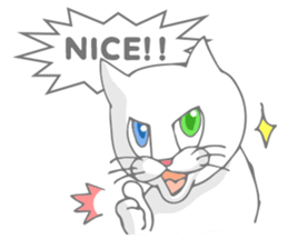 Odd-eyed cat(English) sticker #2992966