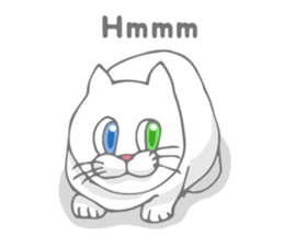 Odd-eyed cat(English) sticker #2992968