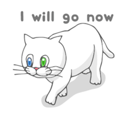 Odd-eyed cat(English) sticker #2992972