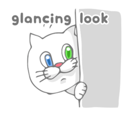 Odd-eyed cat(English) sticker #2992978