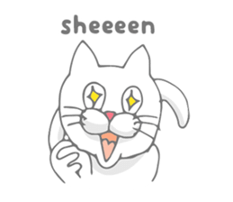Odd-eyed cat(English) sticker #2992980