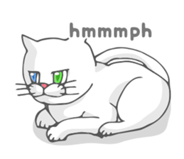 Odd-eyed cat(English) sticker #2992983