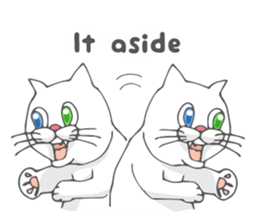 Odd-eyed cat(English) sticker #2992987