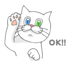 Odd-eyed cat(English) sticker #2992991