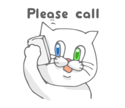 Odd-eyed cat(English) sticker #2993000