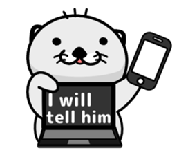 Programmer Sea otter 2(English ver.) sticker #2993266