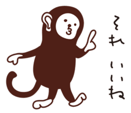 a monkey sticker #2994481