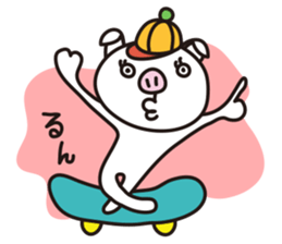 Thin pig sticker #2994643