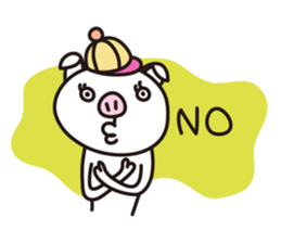 Thin pig sticker #2994659