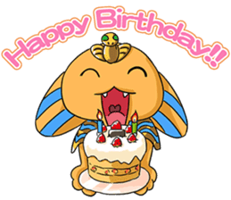 Cheerful Sphinx sticker #2995455