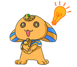 Cheerful Sphinx sticker #2995458