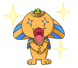 Cheerful Sphinx sticker #2995459