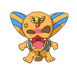 Cheerful Sphinx sticker #2995460