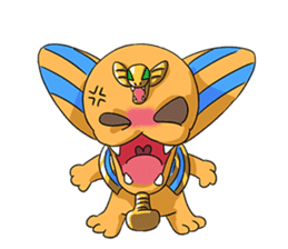 Cheerful Sphinx sticker #2995460