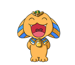 Cheerful Sphinx sticker #2995466