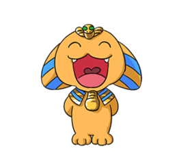 Cheerful Sphinx sticker #2995466