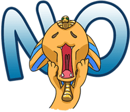 Cheerful Sphinx sticker #2995469