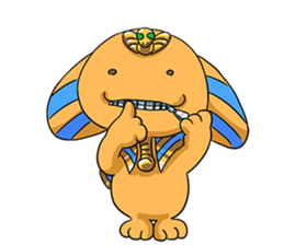 Cheerful Sphinx sticker #2995472