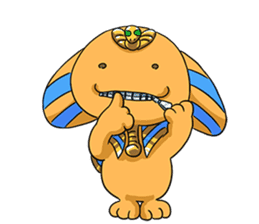 Cheerful Sphinx sticker #2995472