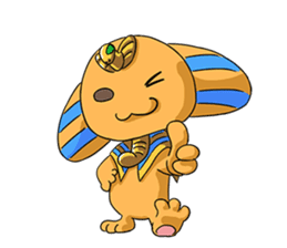 Cheerful Sphinx sticker #2995473