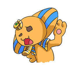Cheerful Sphinx sticker #2995479