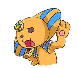 Cheerful Sphinx sticker #2995479