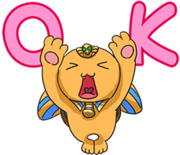 Cheerful Sphinx sticker #2995481