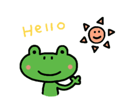 Hiroshima dialect Sticker of a frog sticker #2995644