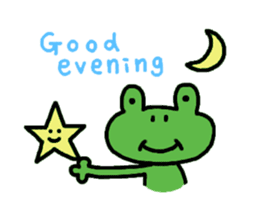 Hiroshima dialect Sticker of a frog sticker #2995645