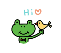 Hiroshima dialect Sticker of a frog sticker #2995646