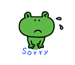 Hiroshima dialect Sticker of a frog sticker #2995682