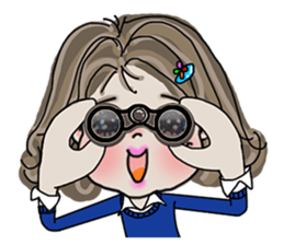 Where to go? 'woman, cat, bear, bird' EN sticker #2996445