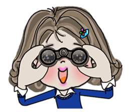 Where to go? 'woman, cat, bear, bird' EN sticker #2996445