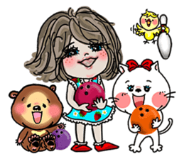 Where to go? 'woman, cat, bear, bird' EN sticker #2996456