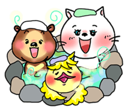 Where to go? 'woman, cat, bear, bird' EN sticker #2996464