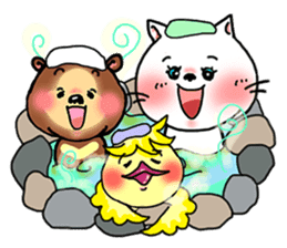 Where to go? 'woman, cat, bear, bird' EN sticker #2996464