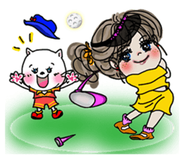 Where to go? 'woman, cat, bear, bird' EN sticker #2996471