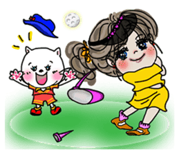 Where to go? 'woman, cat, bear, bird' EN sticker #2996471