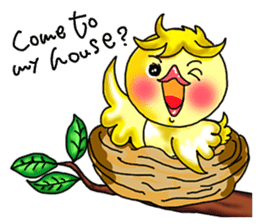 Where to go? 'woman, cat, bear, bird' EN sticker #2996474