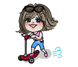 Where to go? 'woman, cat, bear, bird' EN sticker #2996476