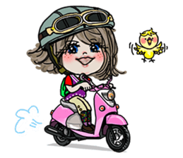 Where to go? 'woman, cat, bear, bird' EN sticker #2996478