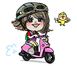 Where to go? 'woman, cat, bear, bird' EN sticker #2996478