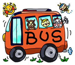 Where to go? 'woman, cat, bear, bird' EN sticker #2996479