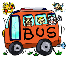 Where to go? 'woman, cat, bear, bird' EN sticker #2996479