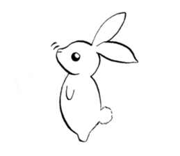 Moon Princess and rabbit For English sticker #2996971