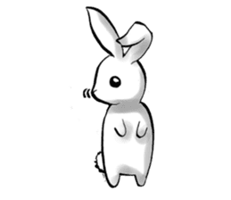 Moon Princess and rabbit For English sticker #2996978
