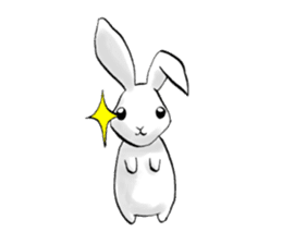 Moon Princess and rabbit For English sticker #2996999