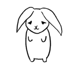 Moon Princess and rabbit For English sticker #2997000