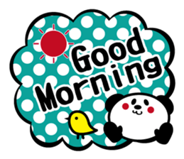 Panda is instead of troublesome to type. sticker #2998571