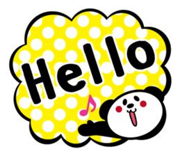 Panda is instead of troublesome to type. sticker #2998572